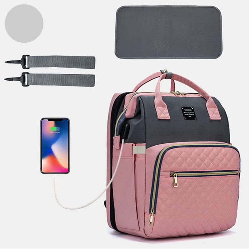 2-in-1-Babyrücksack im eleganten Design