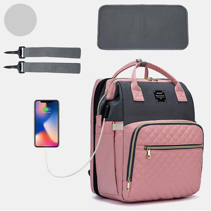 2-in-1-Babyrücksack im eleganten Design