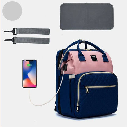 2-in-1-Babyrücksack im eleganten Design
