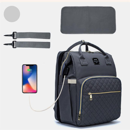 2-in-1-Babyrücksack im eleganten Design