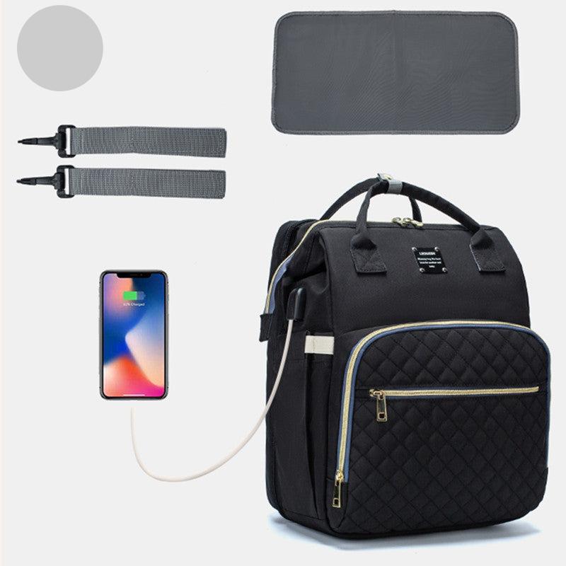2-in-1-Babyrücksack im eleganten Design