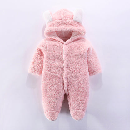 Weicher & kuscheliger Baby-Bären-Overall mit Kapuze