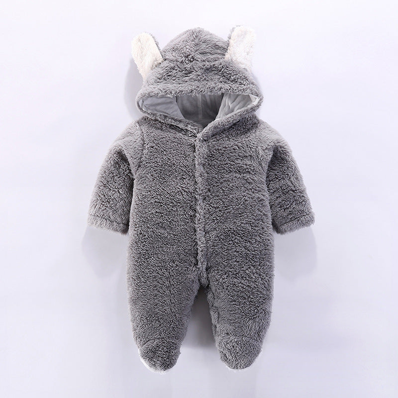 Weicher & kuscheliger Baby-Bären-Overall mit Kapuze