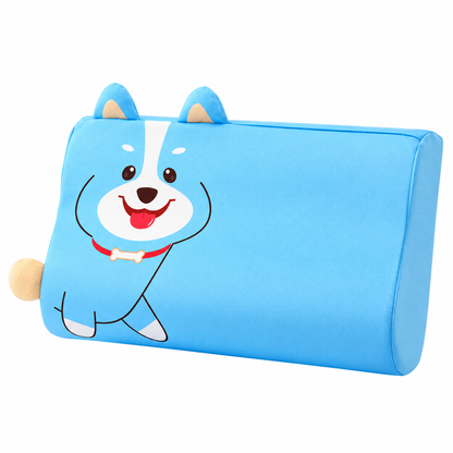 Beruhigendes ergonomisches Kinderkissen mit Tiermotiv-Kissenbezug