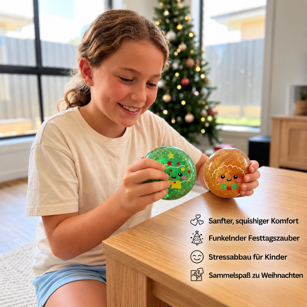 Weihnachts-Dumpling-Squishy-Anti-Stress-Spielzeugset