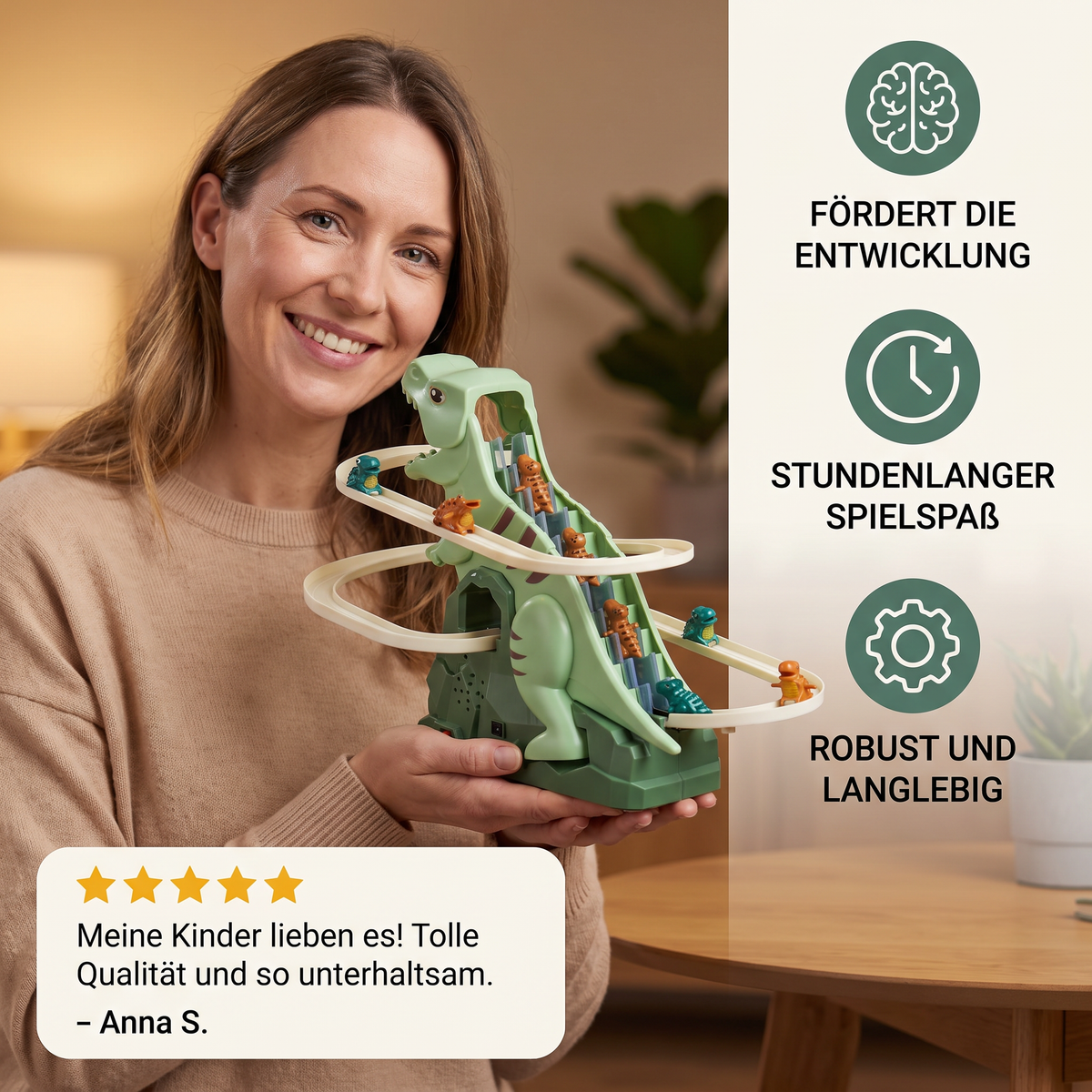 Dino Rutsche Achterbahn Spaß