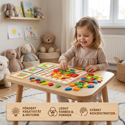Montessori Mosaik Puzzle Farben und Formen Spiel