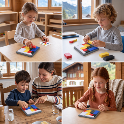 Kreatives geometrisches Block-Puzzlespiel