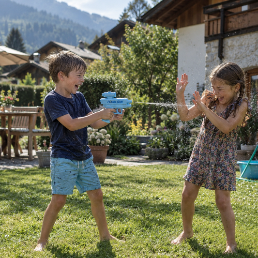 Doppelseitige Streich Wasserpistole für Kinder – Mini Spaß Wasserspielzeug
