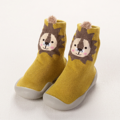 Rutschfeste Sockenschuhe im Tierdesign