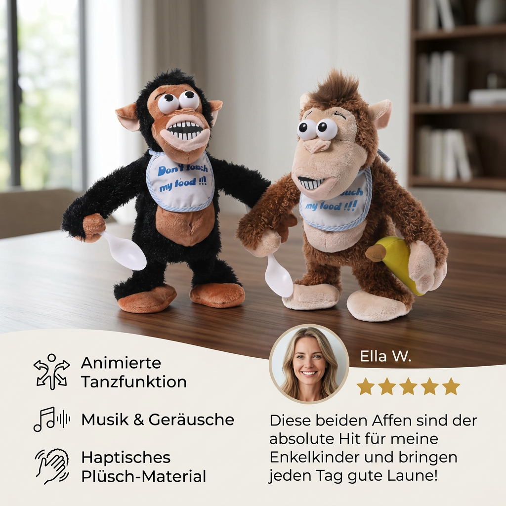 Tanzendes Bananen-Affen-Plüschtier