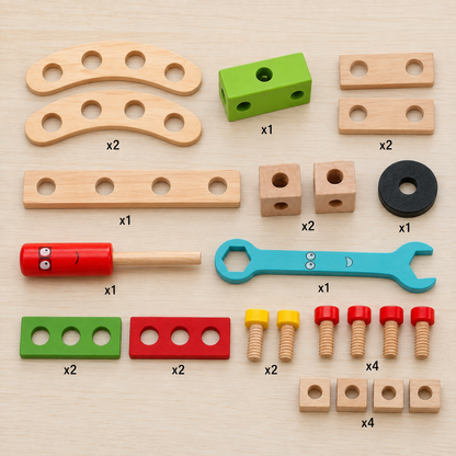 WoodCraft – Lernset für Kinder