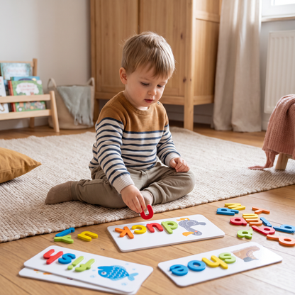 Montessori-Buchstabierspiel