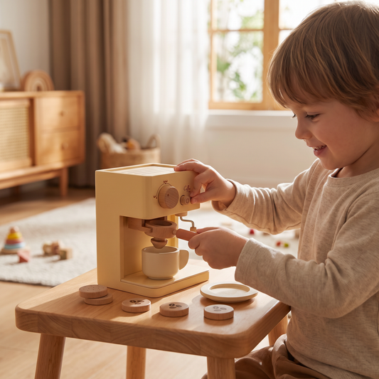 Espresso-Spielset aus Holz