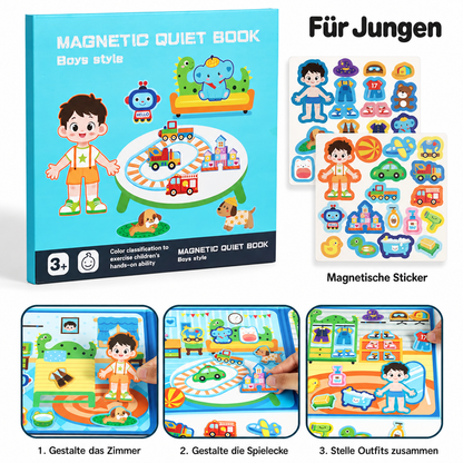 Montessori Magnet-Quiet-Book – Kreatives Ankleide- & Szenenspiel