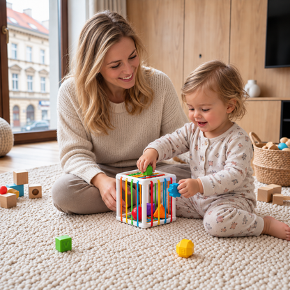 Montessori-Formenbox – Sortier- und Motorikspiel für Kinder
