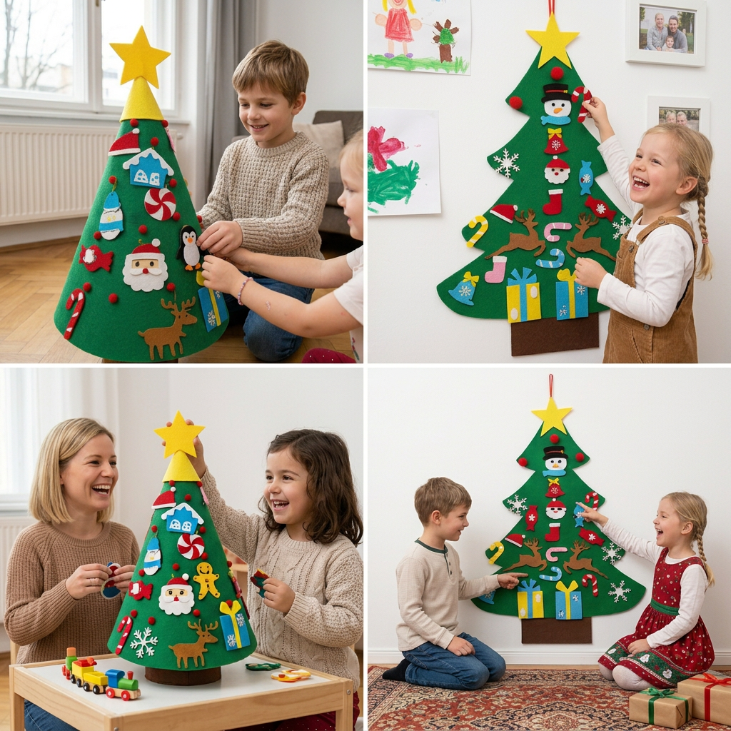 FeltTree – DIY-Weihnachtsbaum für Kinder