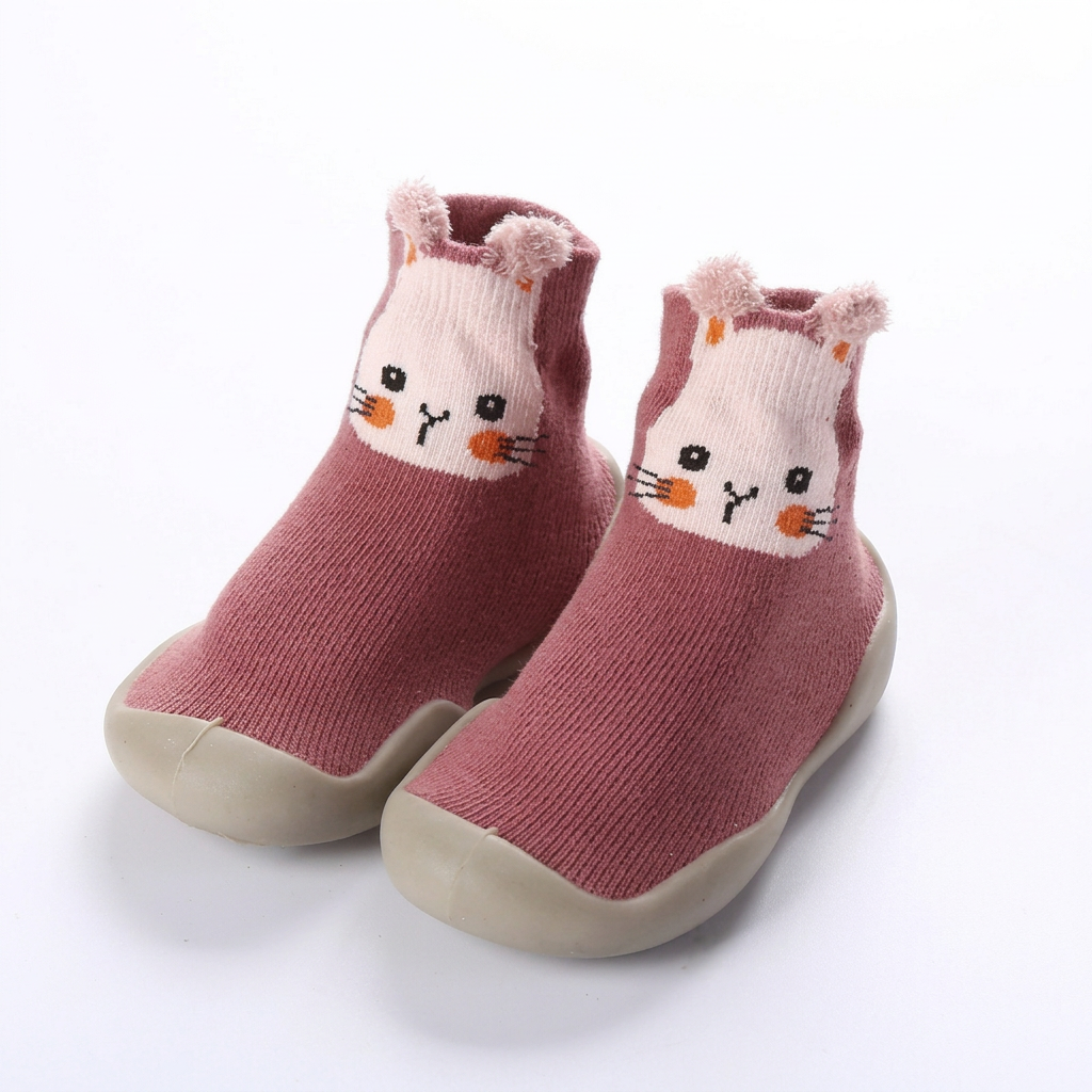 Rutschfeste Sockenschuhe im Tierdesign