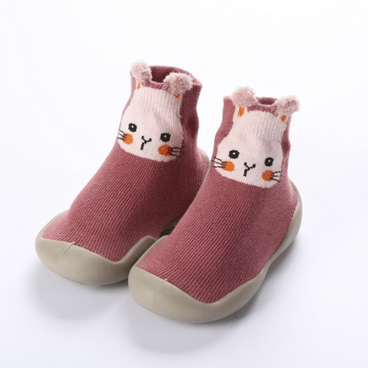 Rutschfeste Sockenschuhe im Tierdesign