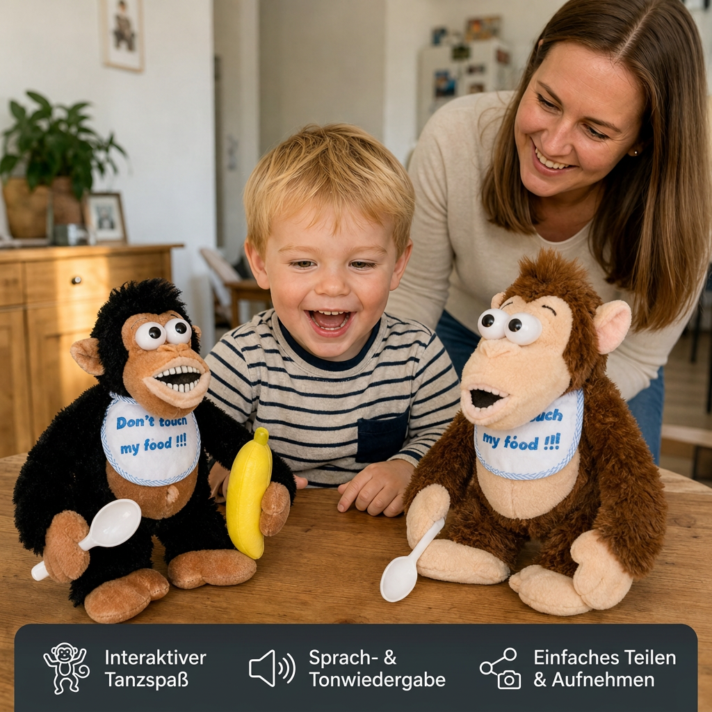 Tanzendes Bananen-Affen-Plüschtier