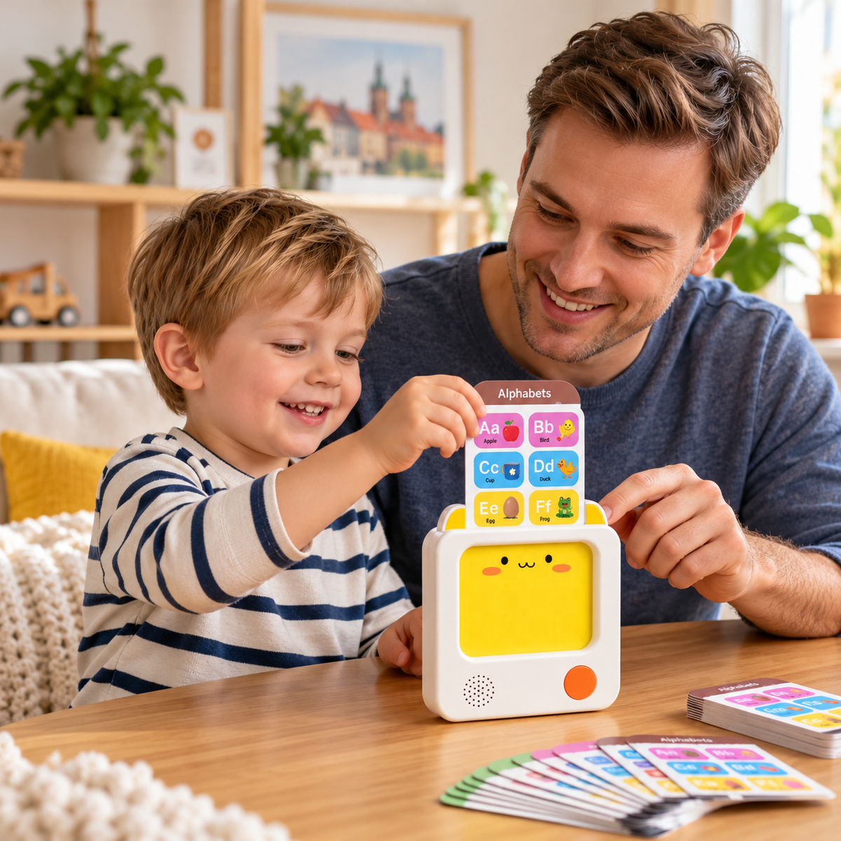 Interaktiver Englisch-Lernkartenleser für Kinder – Pädagogisches Lernspielzeug