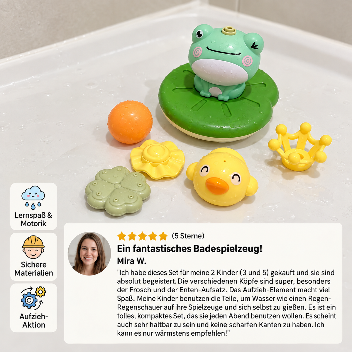 Frosch-Badespielzeug für Kinder