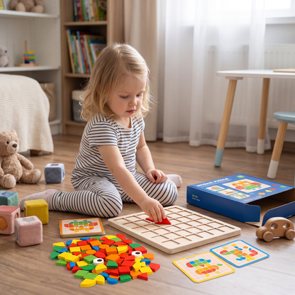 Montessori Mosaik Puzzle Farben und Formen Spiel