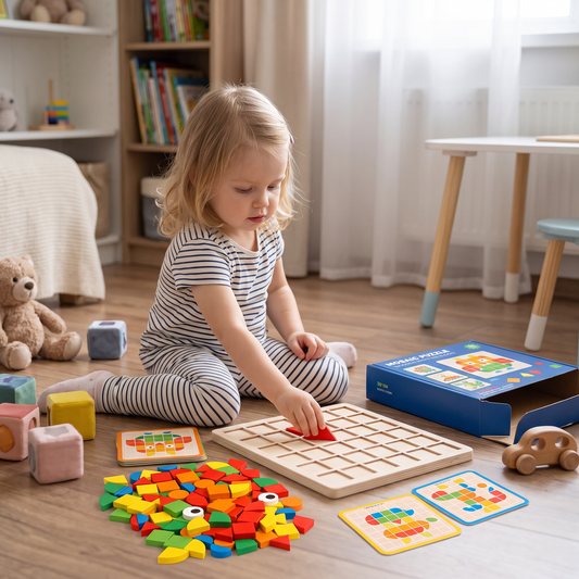 Montessori Mosaik Puzzle Farben und Formen Spiel