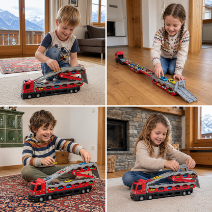 2-in-1 Faltbare Truck-Rennstrecke