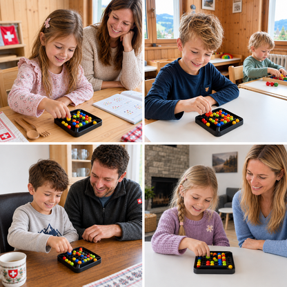 Farbzuordnungs-Logikspiel – Interaktives Murmel-Puzzle für Kinder und Erwachsene
