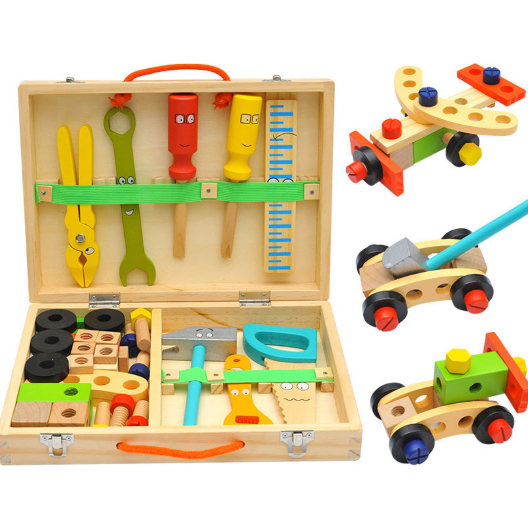 WoodyBox – Montessori-Werkzeugkasten aus Holz