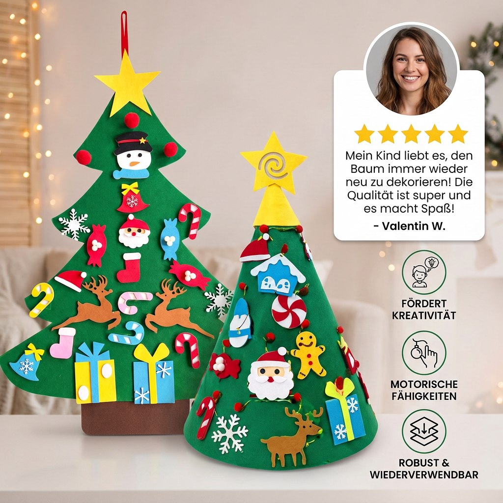 FeltTree – DIY-Weihnachtsbaum für Kinder