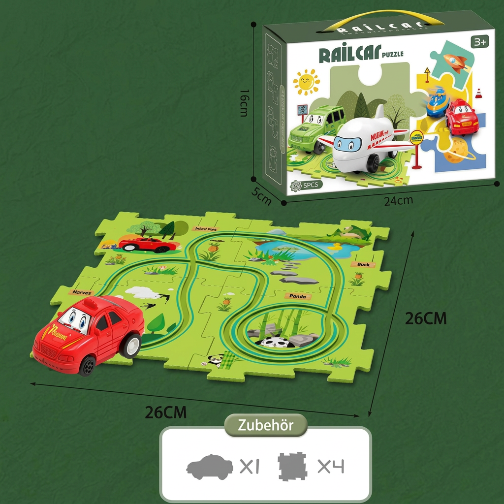 PuzzleTrack – Individuell gestaltbare Autorennbahn