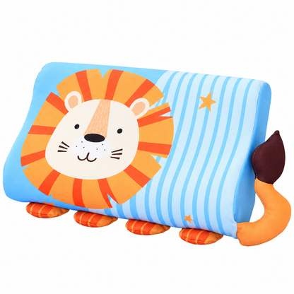 Beruhigendes ergonomisches Kinderkissen mit Tiermotiv-Kissenbezug
