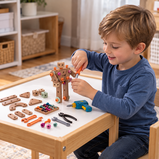 Konstruktions-Bauset für kleine Tüftler