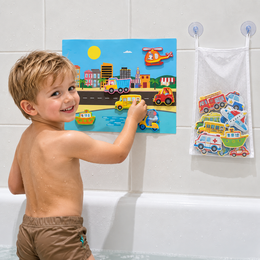 Magisches Badespielzeug in verschiedenen Designs