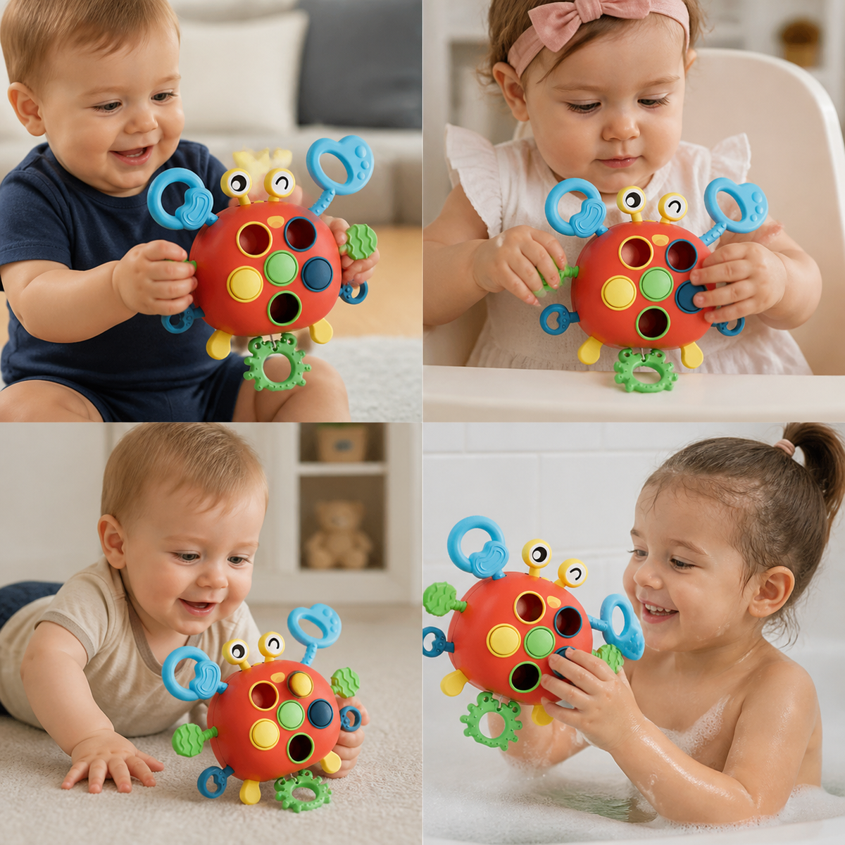 Buntes Krabben-Spielzeug