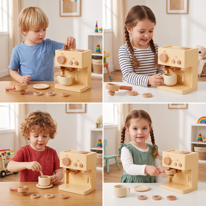 Espresso-Spielset aus Holz