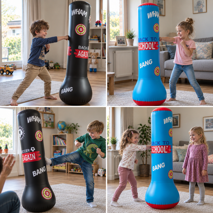 Aufblasbarer Boxsack für Kinder mit Wasserbasis