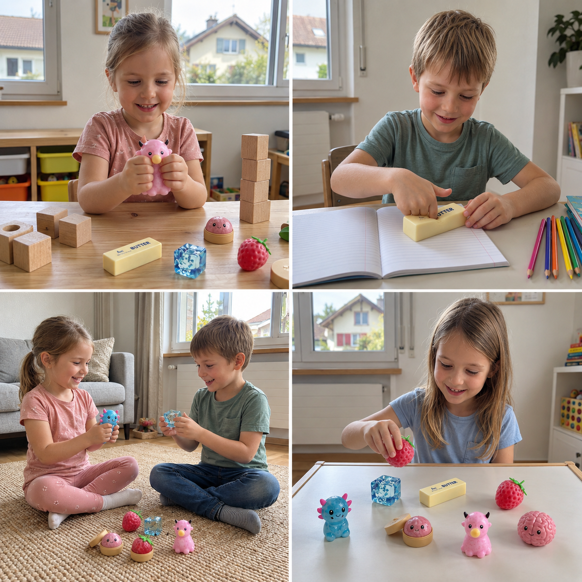 Premium-Set mit weichen Fidget-Spielzeugen – 8 sensorische Spielzeuge