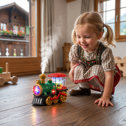 Smarte Dampflok für Kinder mit echtem Dampf