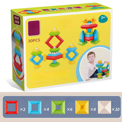 Kinderfreundliche Montessori-Stapelsteine