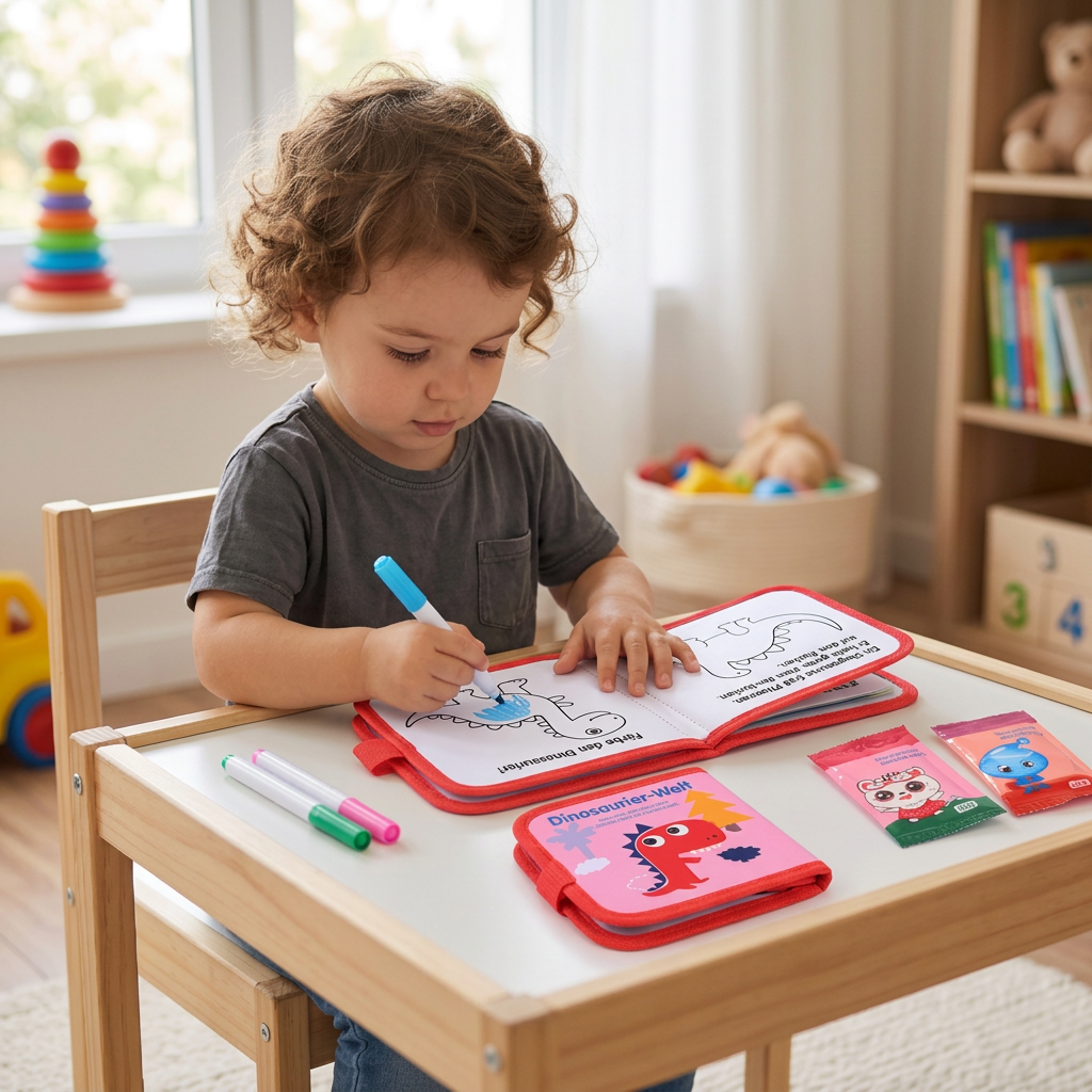 Wiederverwendbares Malbuch für Kinder