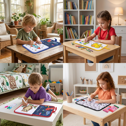 Wiederverwendbares Malbuch für Kinder