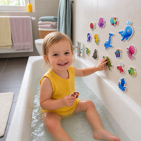 Klebrige Bade-Tierfiguren – Kinderspielzeug