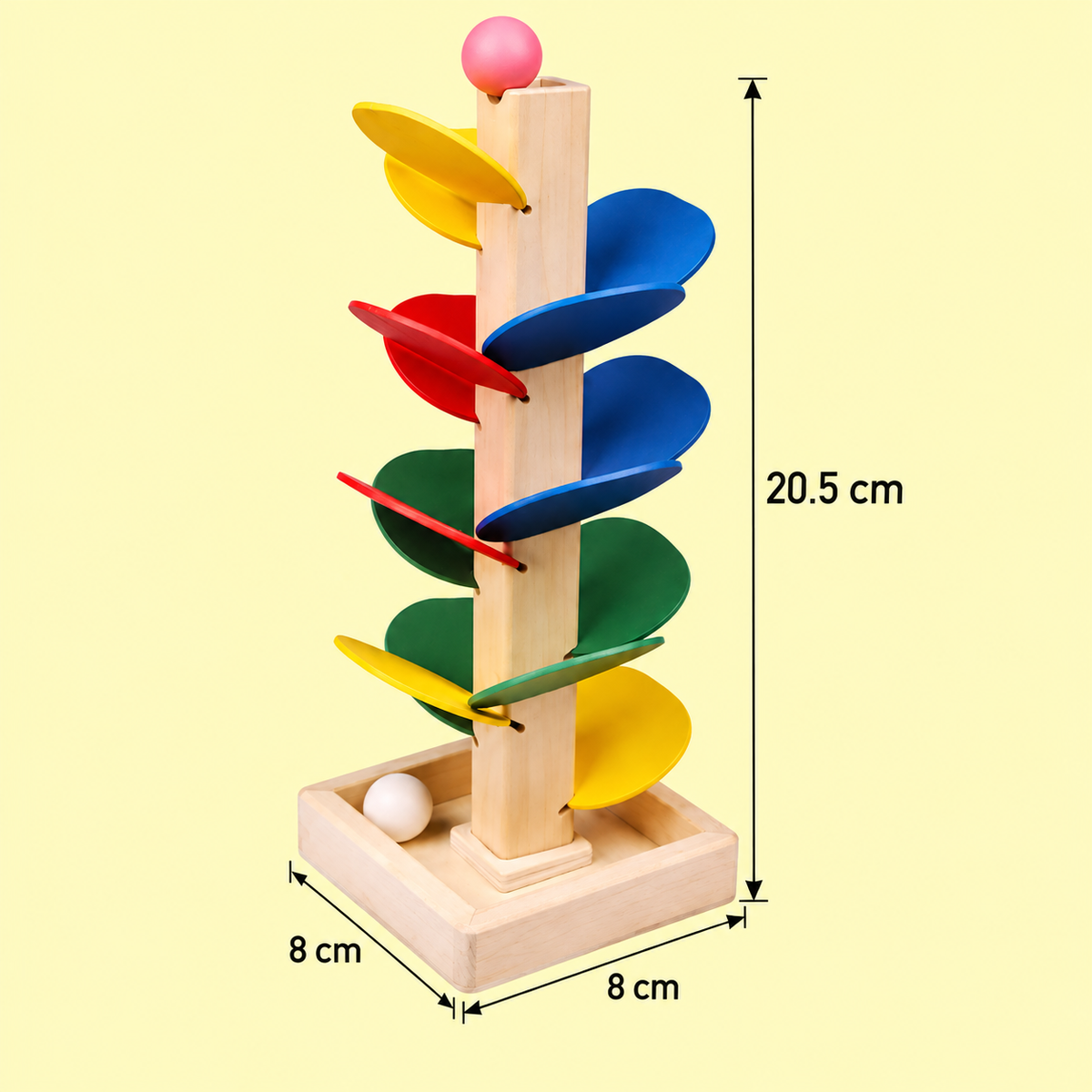 Montessori-Regenbogen-Murmelturm