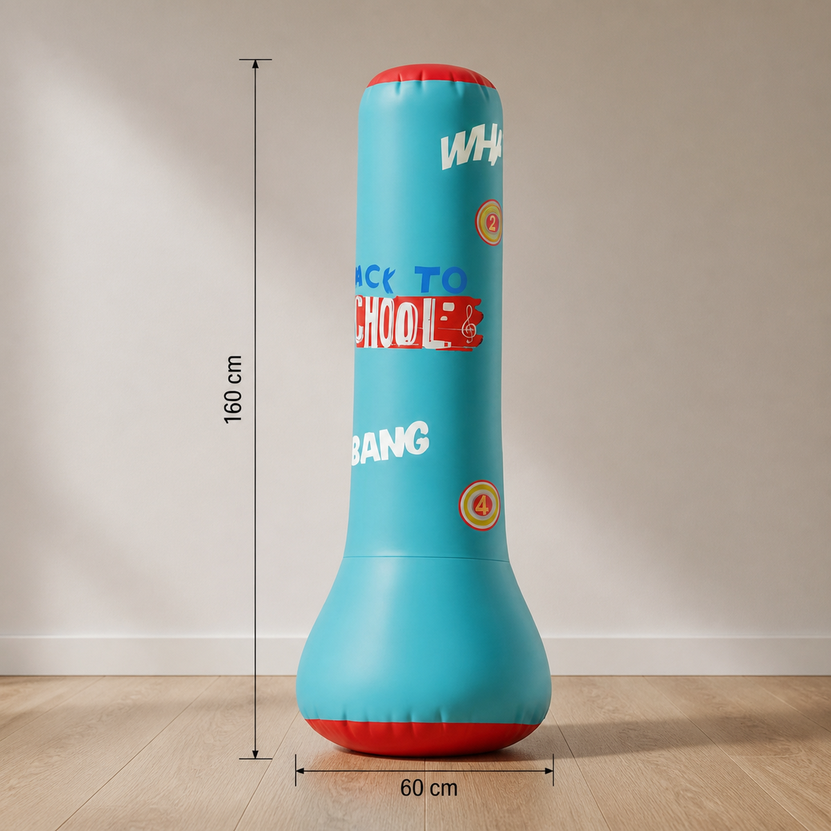 Aufblasbarer Boxsack für Kinder mit Wasserbasis