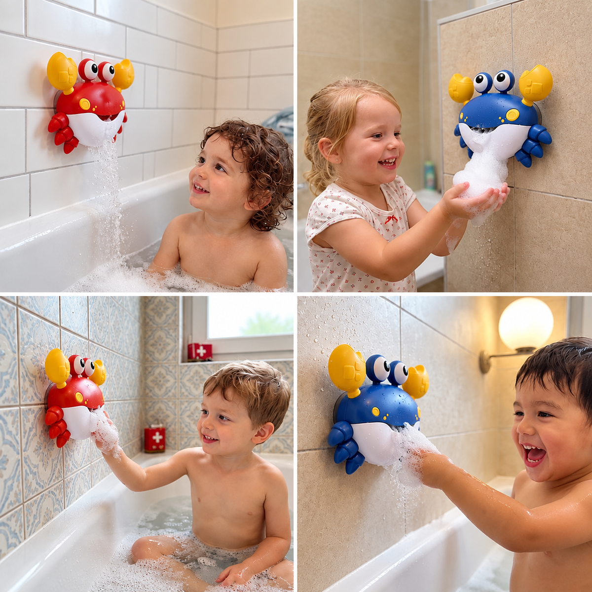 Bubble-Spaß – Krabben-Badespielzeug