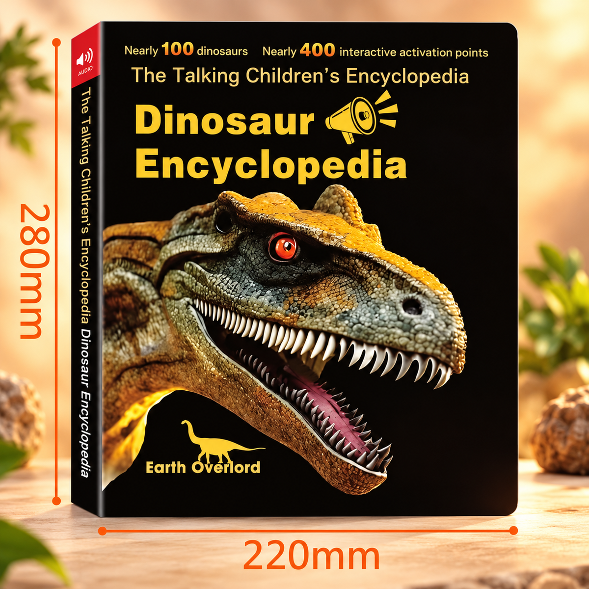 Interaktives sprechendes Dinosaurier-Enzyklopädie-Buch