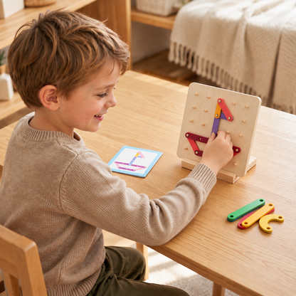 Montessori-Lernpuzzle aus Holz